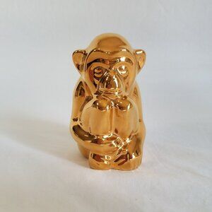 Rookwood Pottery 24K Gold Plated Golden Monkey 6084 #492/2500 1983 Vintage